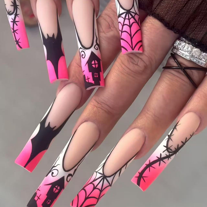 Creative Halloween-Themed Press-On Nail Art Kalsten