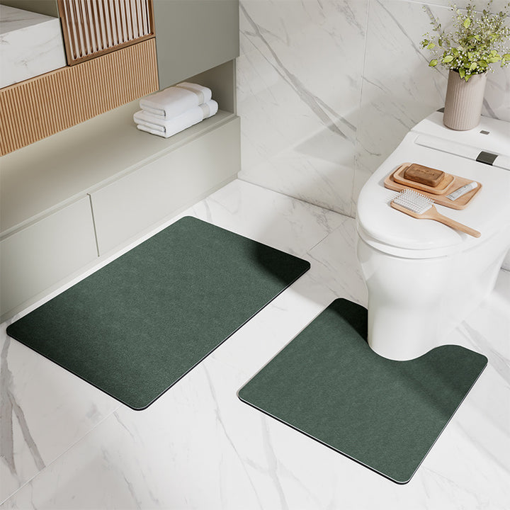 Soft Absorbent Bathroom Mat Set