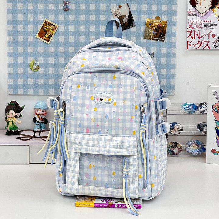 Playful Graphic Patterned School Backpack Kalsten