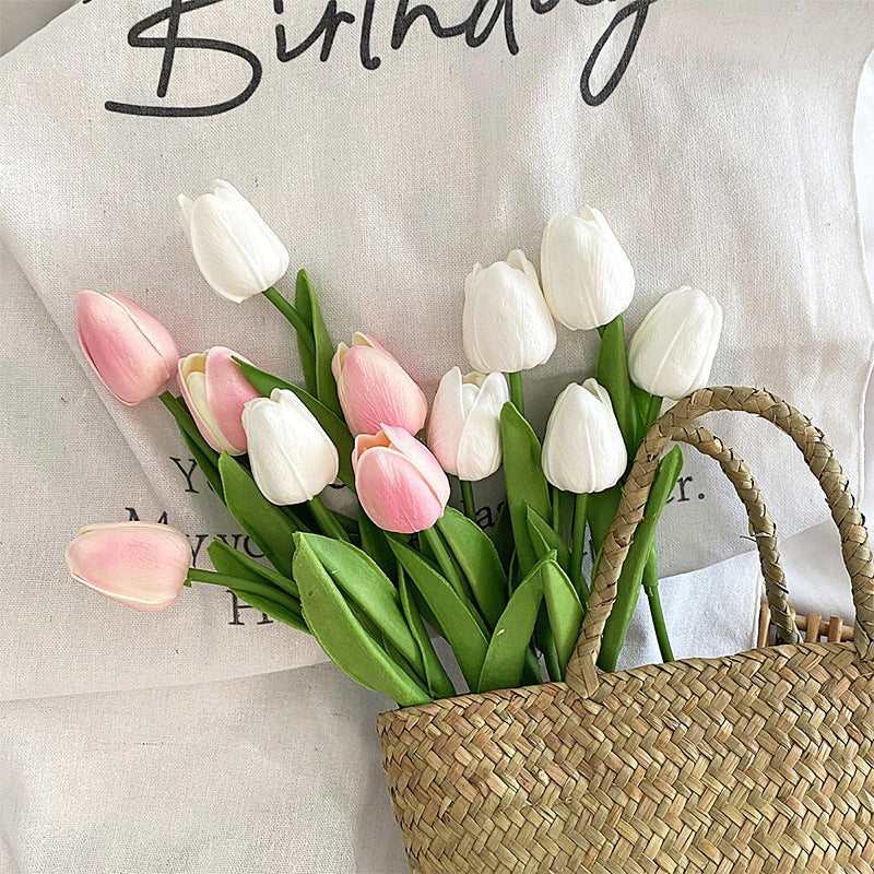 Realistic Faux Tulip Bouquet