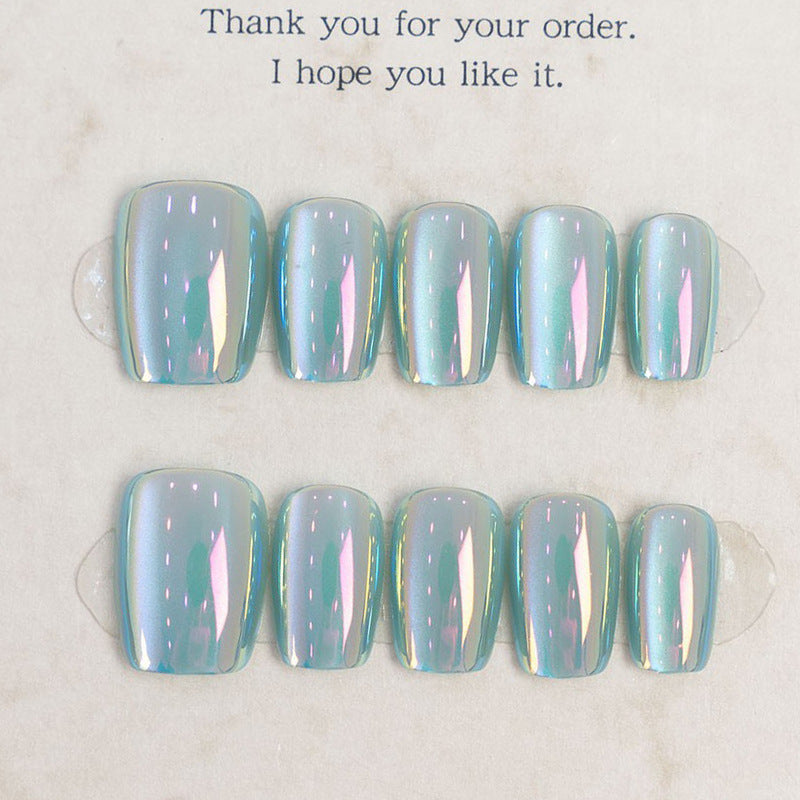 Stylish Press-On Nail Set with Iridescent Finish Kalsten
