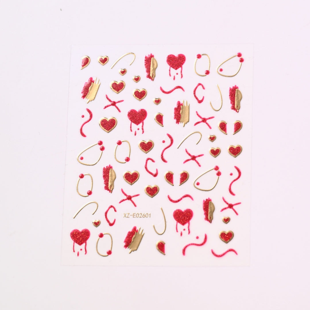 Cute Love-Themed Nail Art Charms