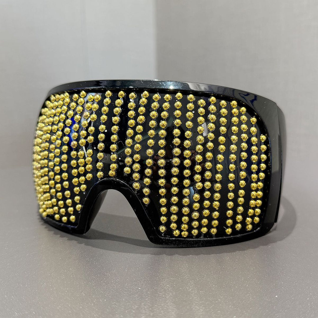 Ladies fashionable ski goggles with rhinestone-encrusted frame Kalsten