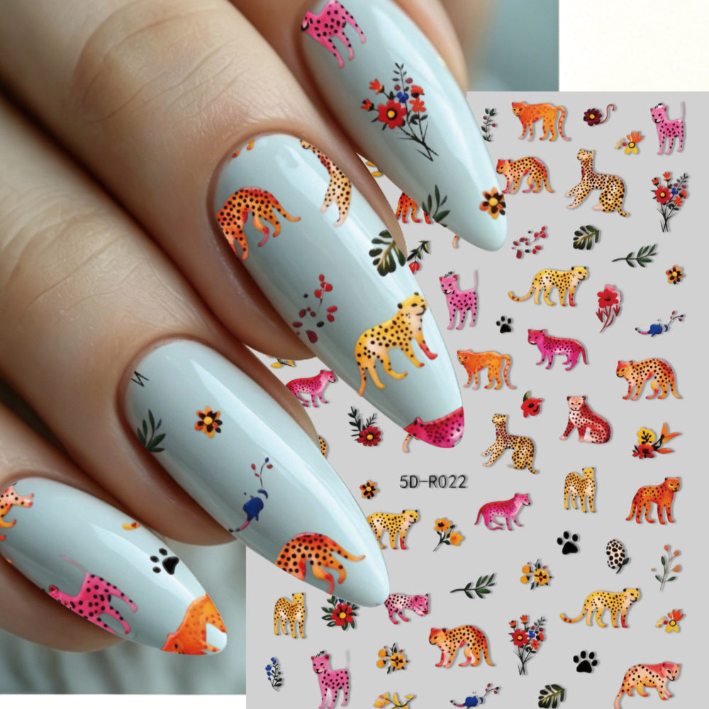Cute Elephant Nail Art Stickers