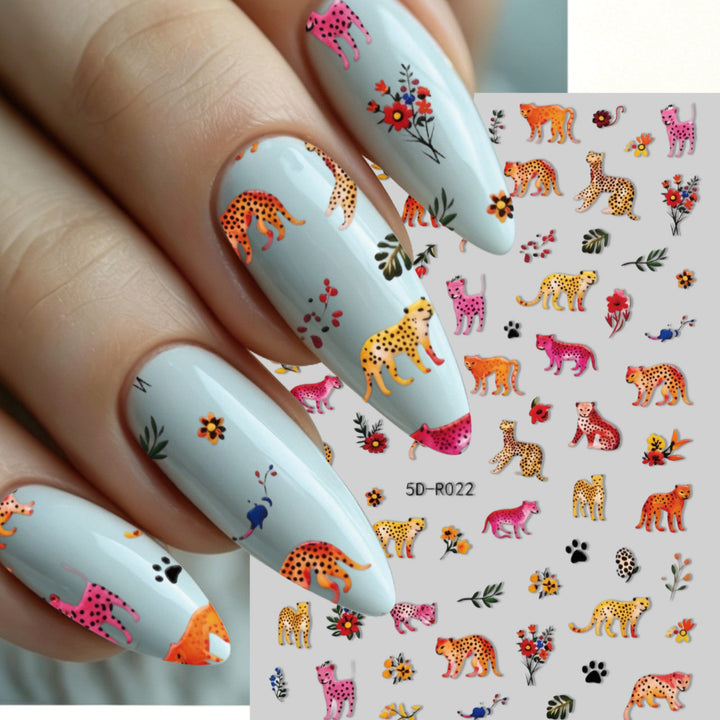 Cute Elephant Nail Art Stickers