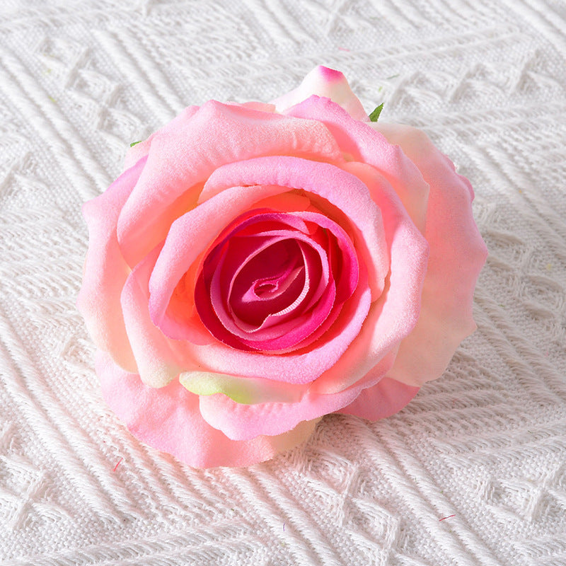 Realistic Fabric Rose Hair Accessory