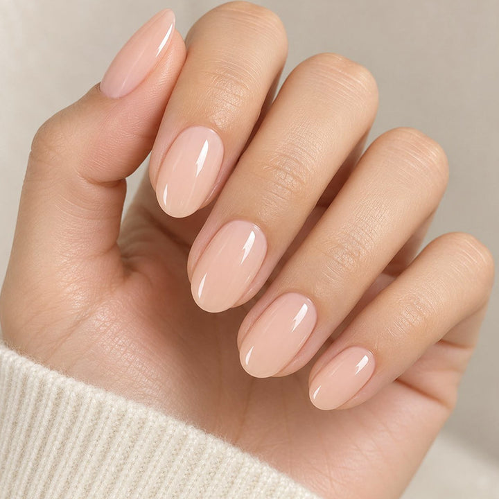 Glossy Natural Nail Enhancements Kalsten