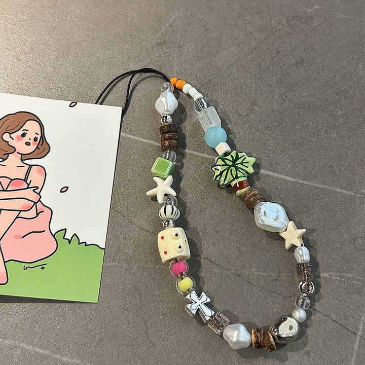 Artistic Bead Charm Phone Lanyard Kalsten