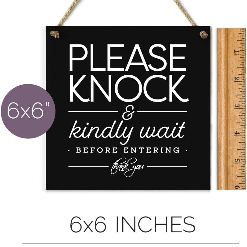 Double-Sided Hanging Door Sign