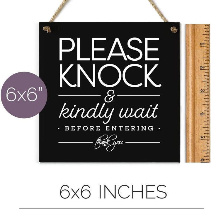 Double-Sided Hanging Door Sign