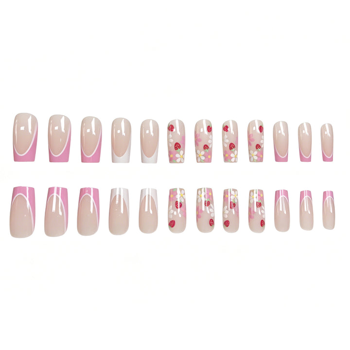 Floral Art Acrylic Nail Extensions Kalsten
