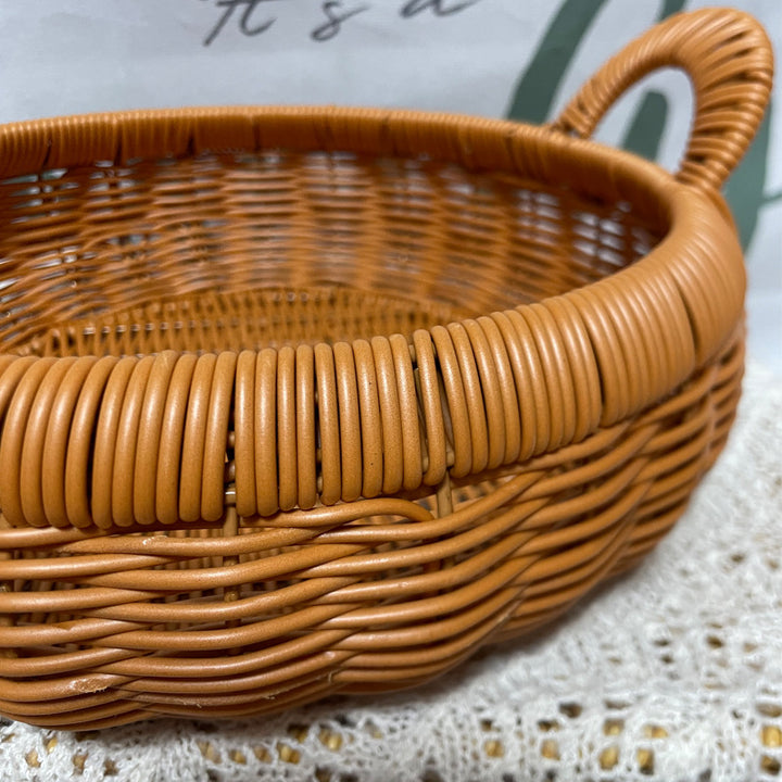 Handmade Natural Woven Serving Tray Kalsten