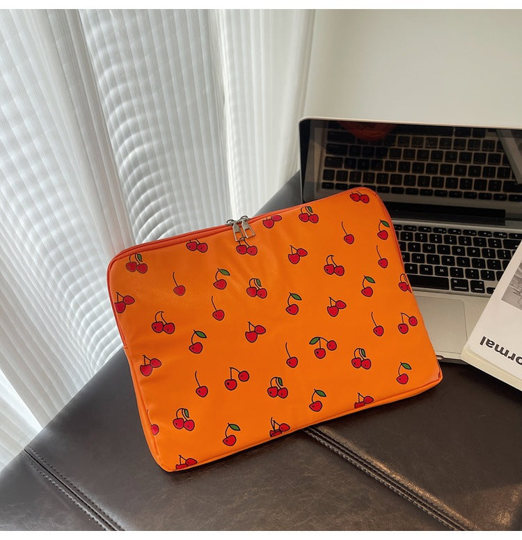 Playful Cherry Print Laptop Sleeve Kalsten