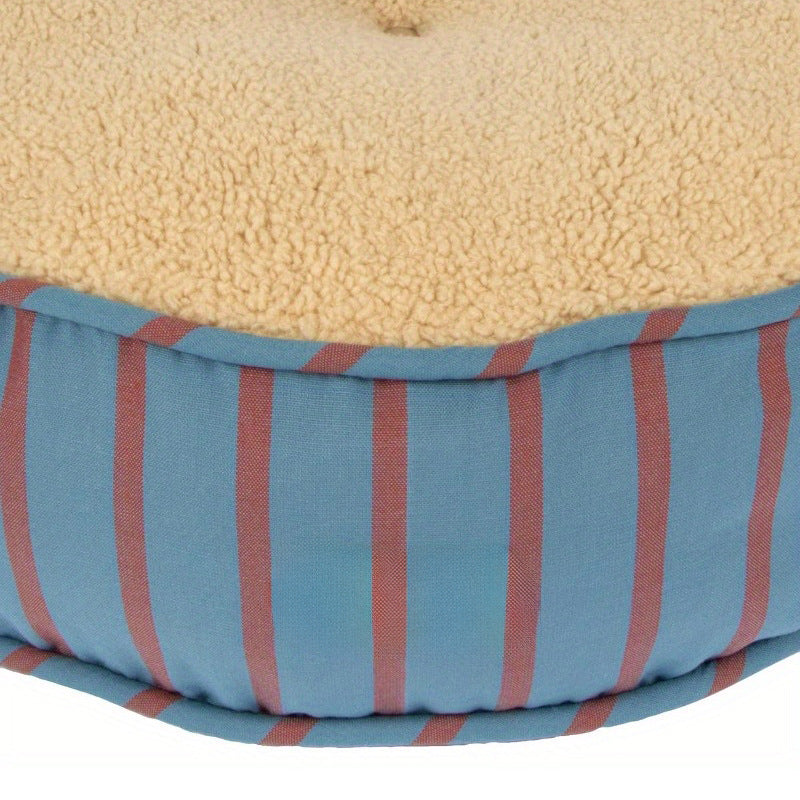 Cozy Round Plush Dog Bed