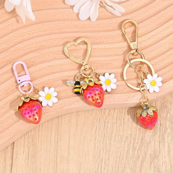 Keychain with Fruity Strawberry Design Kalsten