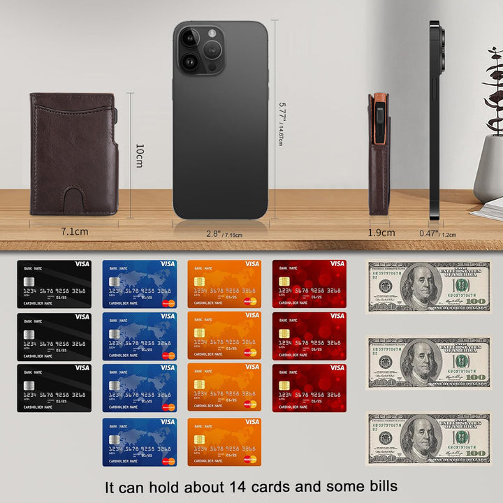 Dual-Layer Leather Cardholder Kalsten