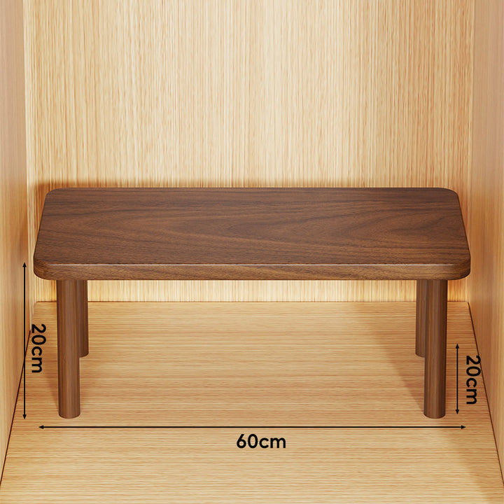 Adjustable Multi-Height Wooden Monitor Riser and Desktop Shelf