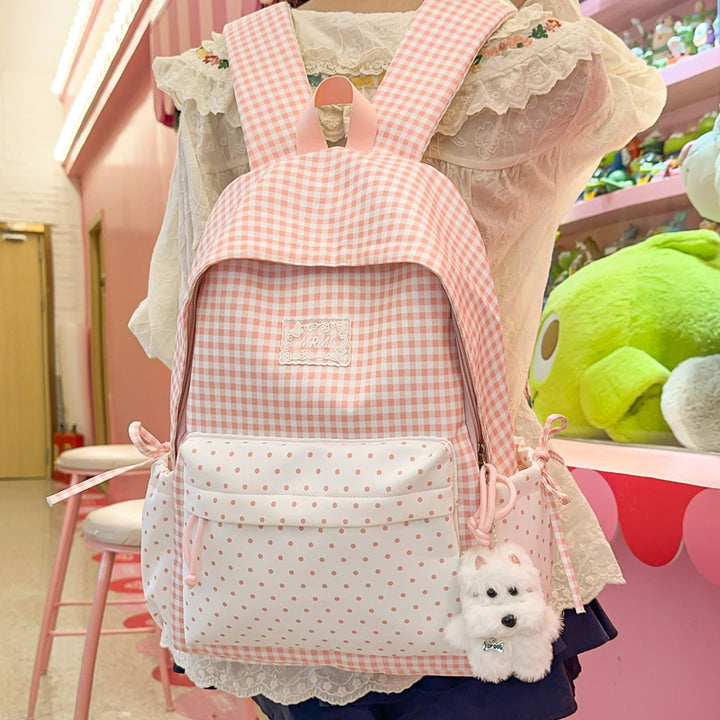 Chic Plaid Backpack Kalsten