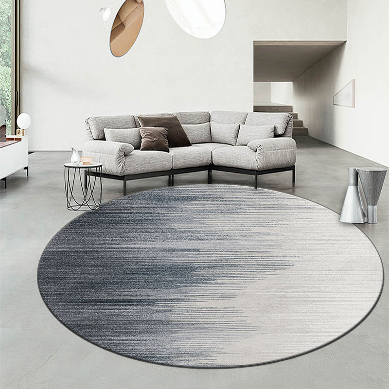 Geometric Patterned Round Area Rug Kalsten