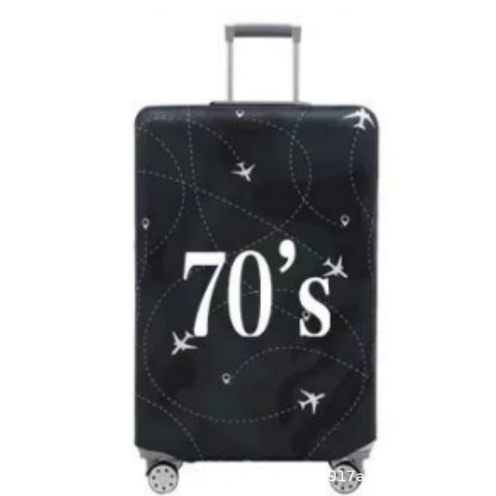 Women's hard shell suitcase with nostalgic airplane design Kalsten