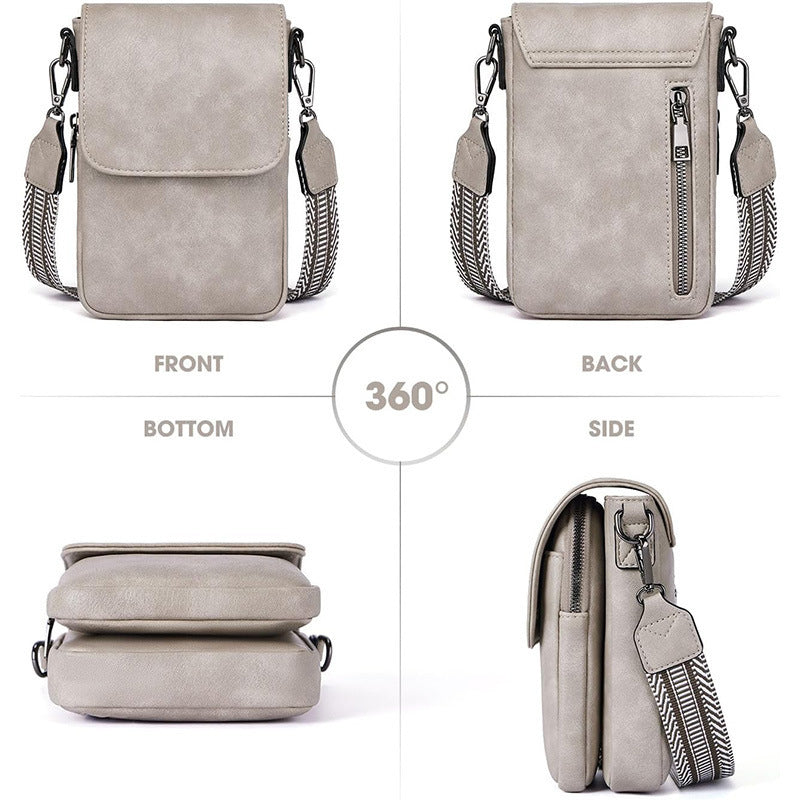 Small crossbody bag with decorative shoulder strap Kalsten
