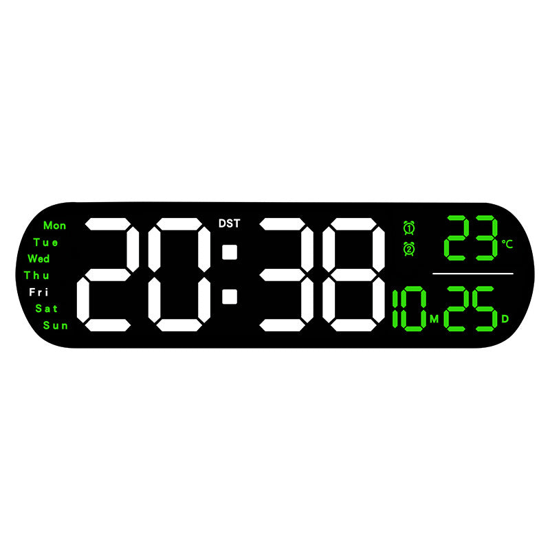 Digital LED alarm clock with large display and temperature display Kalsten