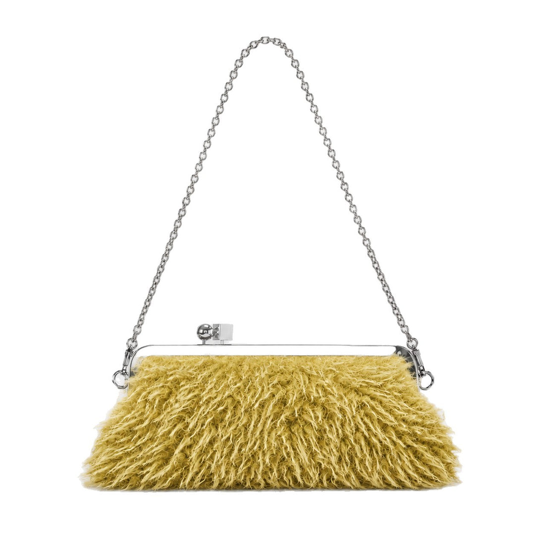 Plush Faux Fur Evening Clutch