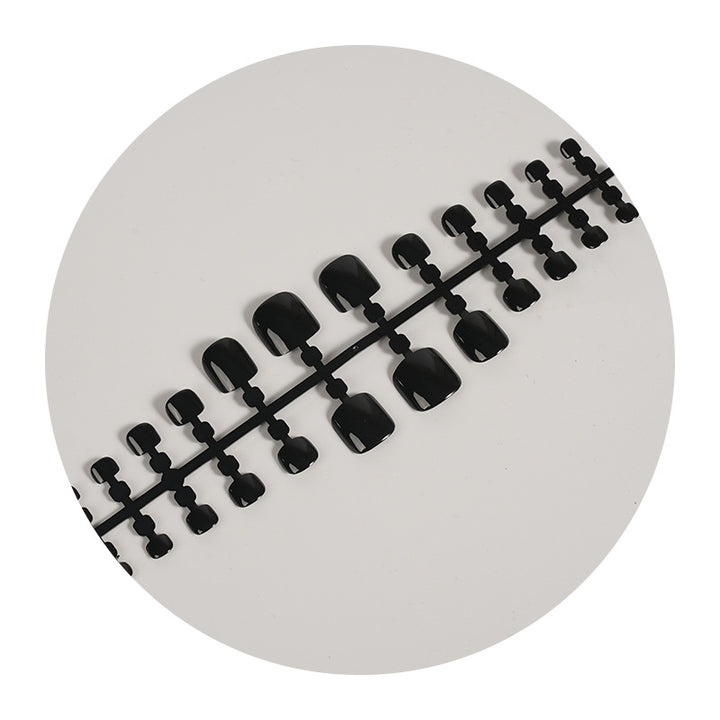 Glossy Black Press-On Nail Set Kalsten