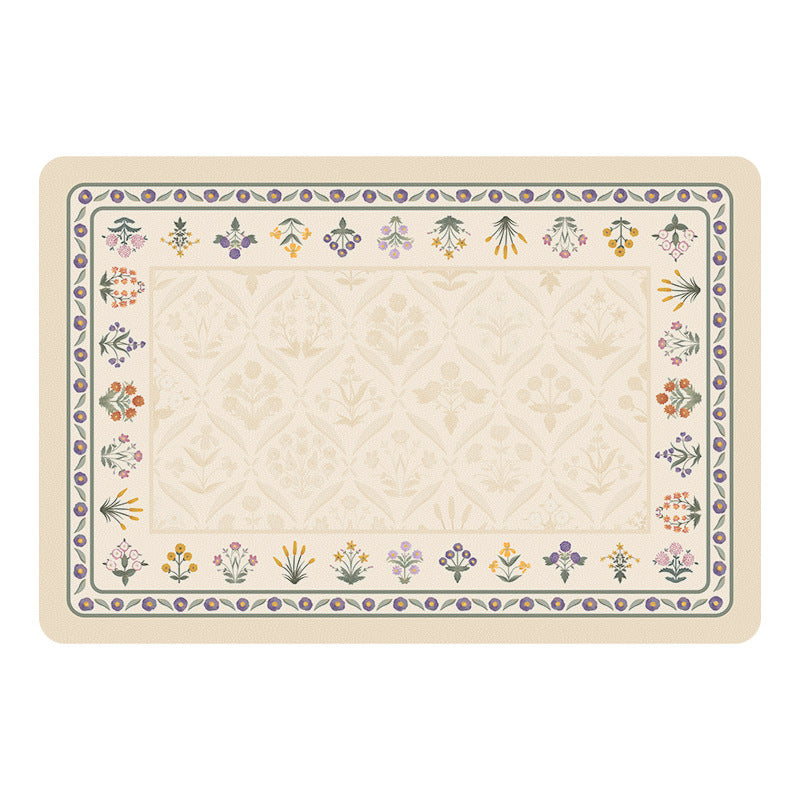 Floral Design Kitchen Mat Kalsten