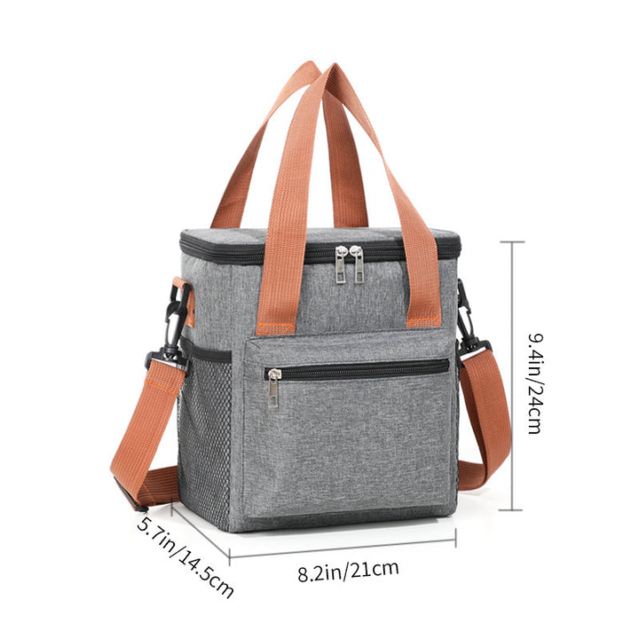 Insulated Multi-Pocket Lunch Cooler Bag