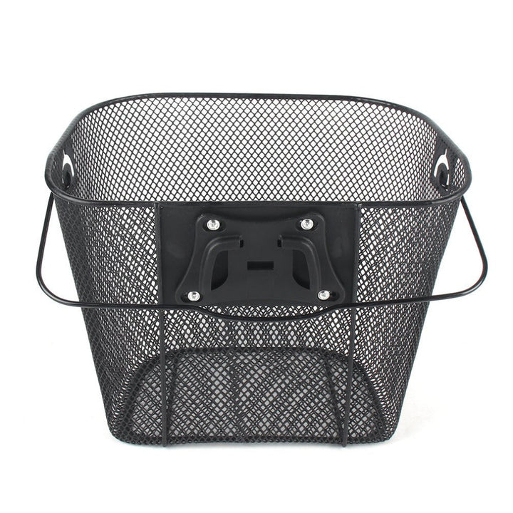 Front Quick Release Mesh Bicycle Basket with Locking Handlebar Mount Kalsten