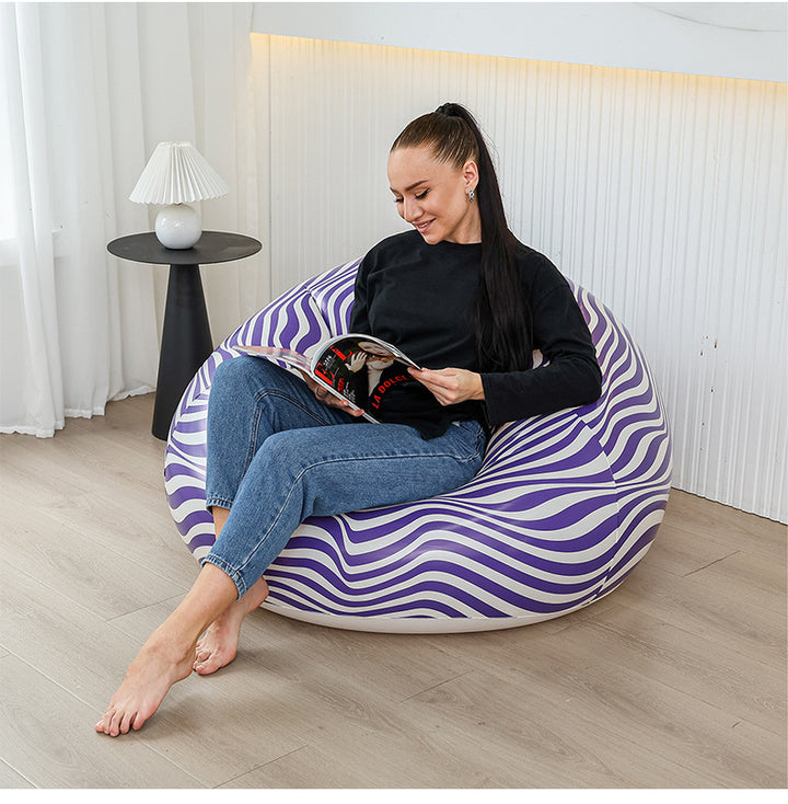 Ladies Inflatable Bean Bag with Glittering Design Kalsten