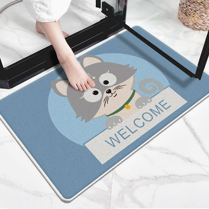 Cute Cartoon Dog-Themed Doormat Kalsten