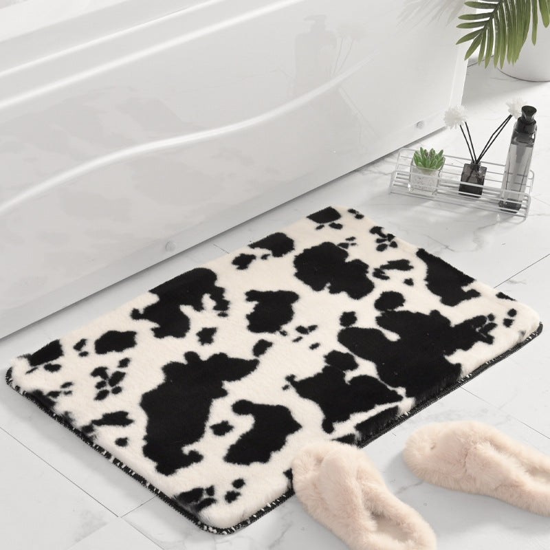 Plush Marble Design Bath Mat Kalsten