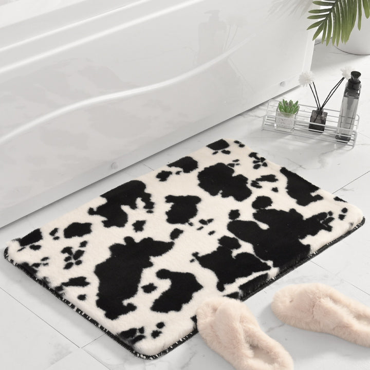 Plush Marble Design Bath Mat Kalsten