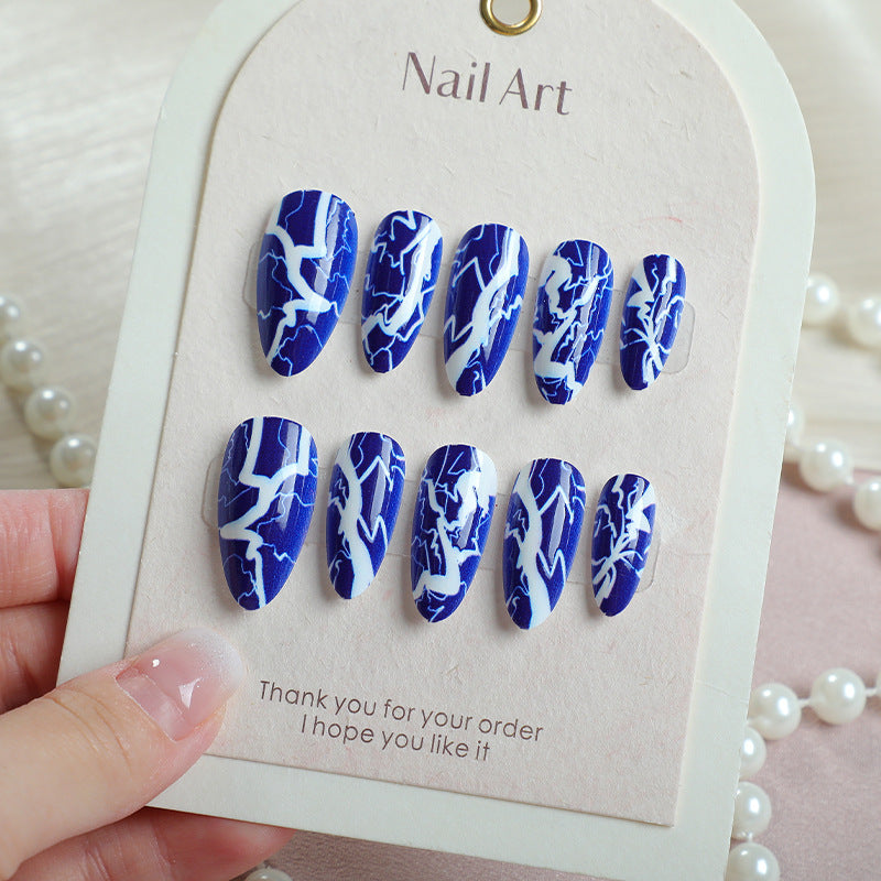 Artistic Lightning Bolt Press-On Nail Set Kalsten
