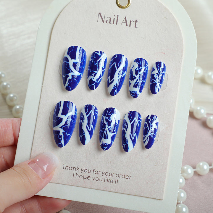 Artistic Lightning Bolt Press-On Nail Set Kalsten