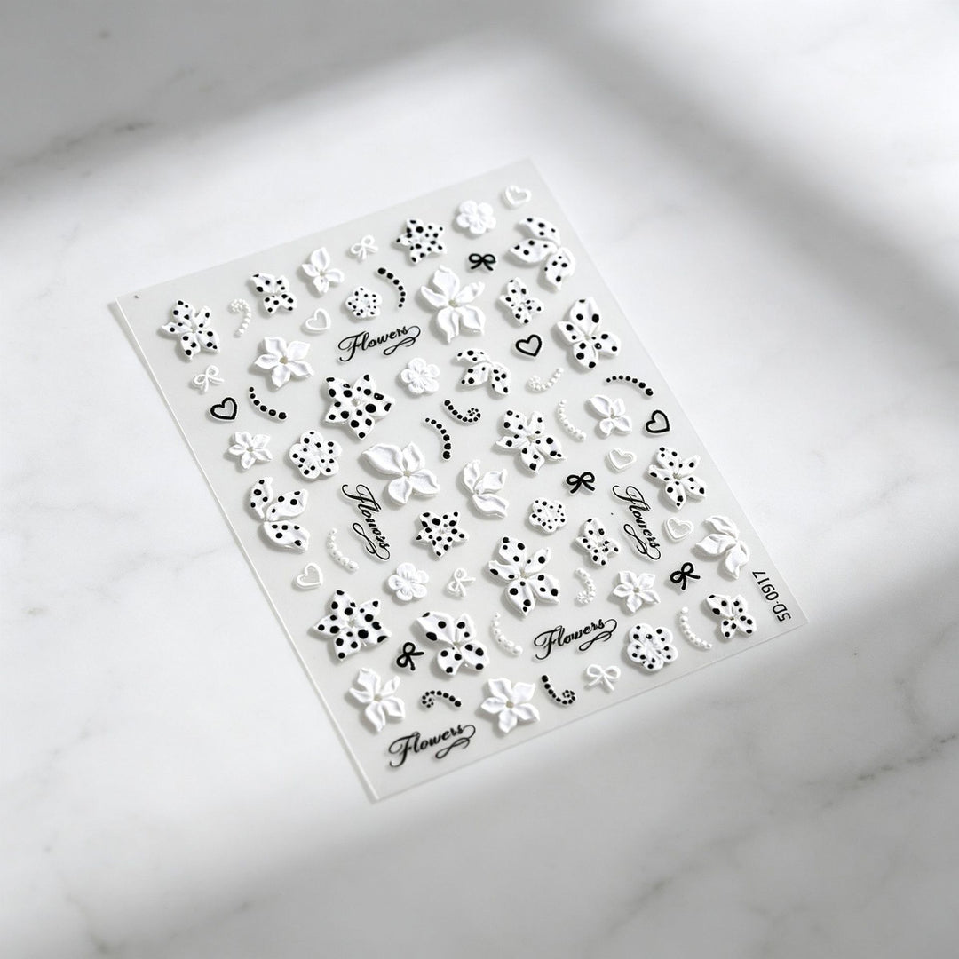 Floral Decorative Nail Art Stickers