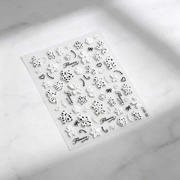 Floral Decorative Nail Art Stickers
