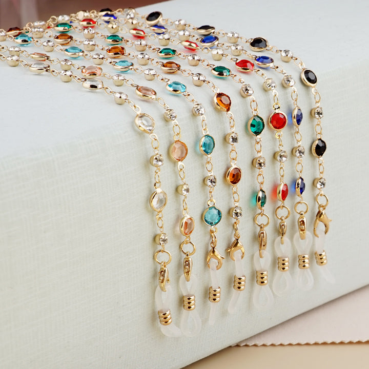 Decorative Gemstone Eyewear Chain Kalsten