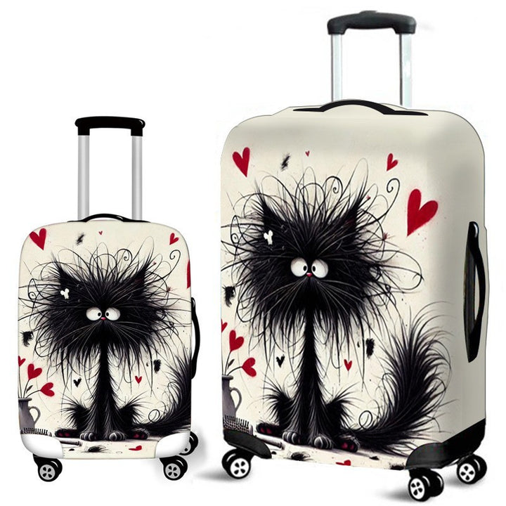 Unisex hard-shell travel suitcase with creative giraffe motif Kalsten