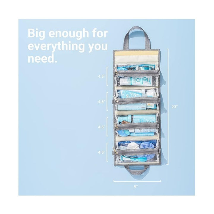 Practical cosmetic organizer bag with transparent compartments Kalsten