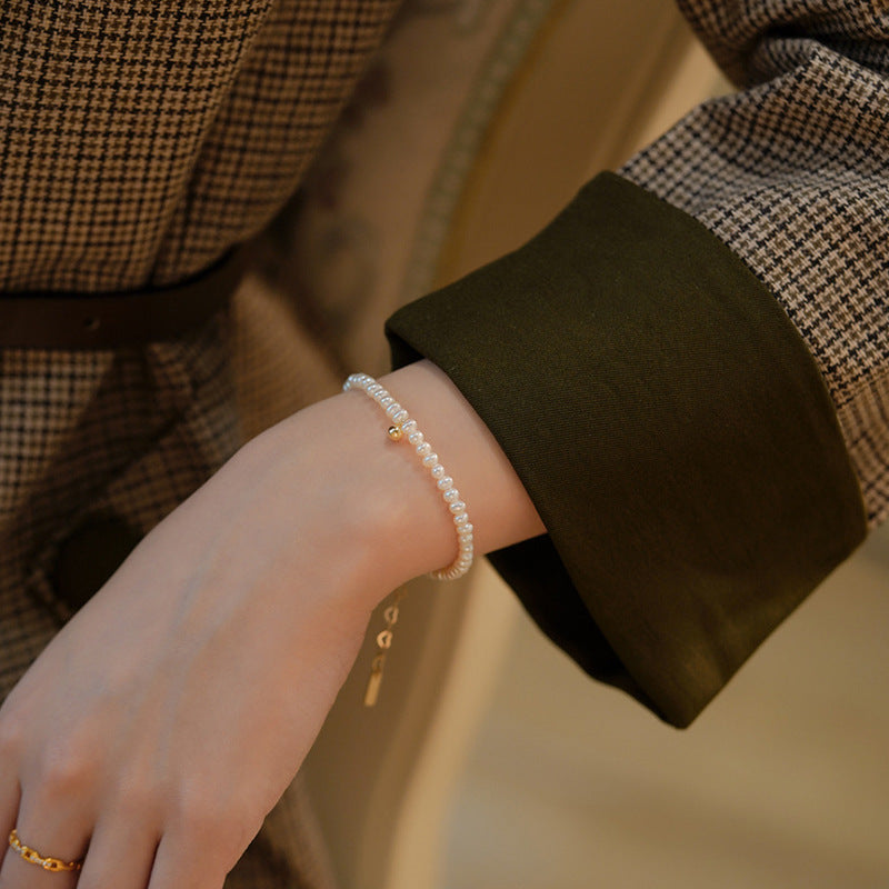 Pearl bracelet with fine gold accent Kalsten