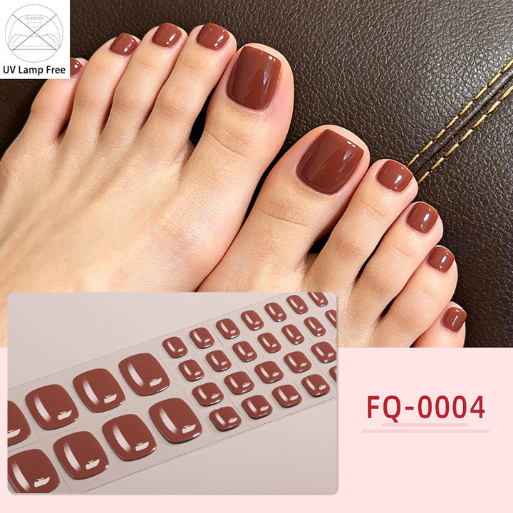 UV-Free Glossy Press-On Nail Wraps