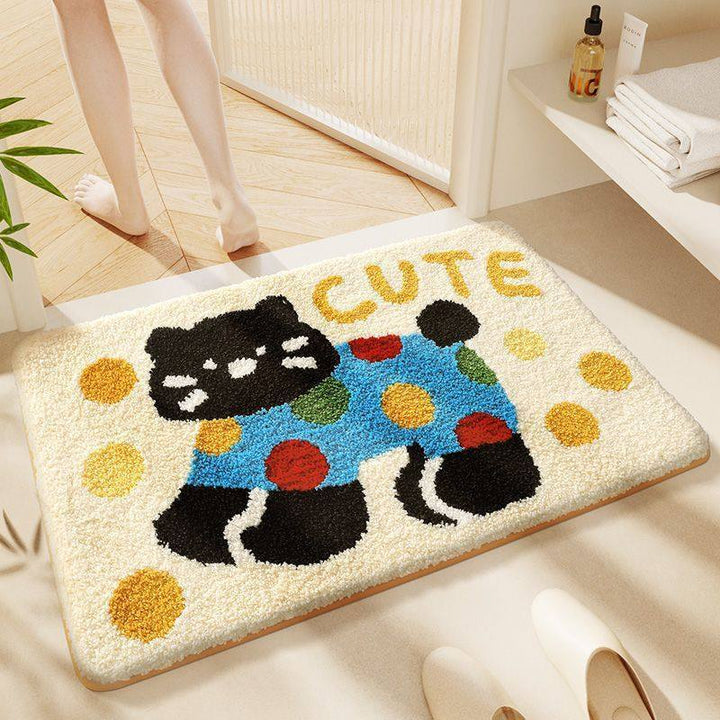 Cartoon Pony-Themed Bath Mat Kalsten