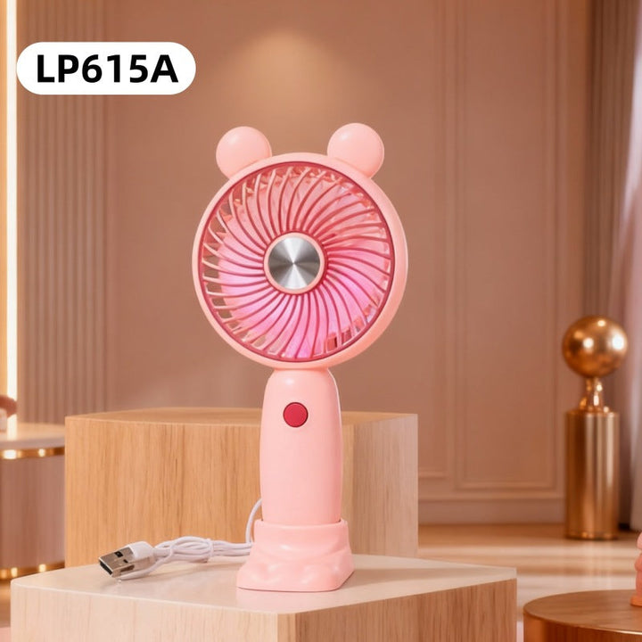 Women's Portable Hand Fan with Cute Rabbit Design Kalsten
