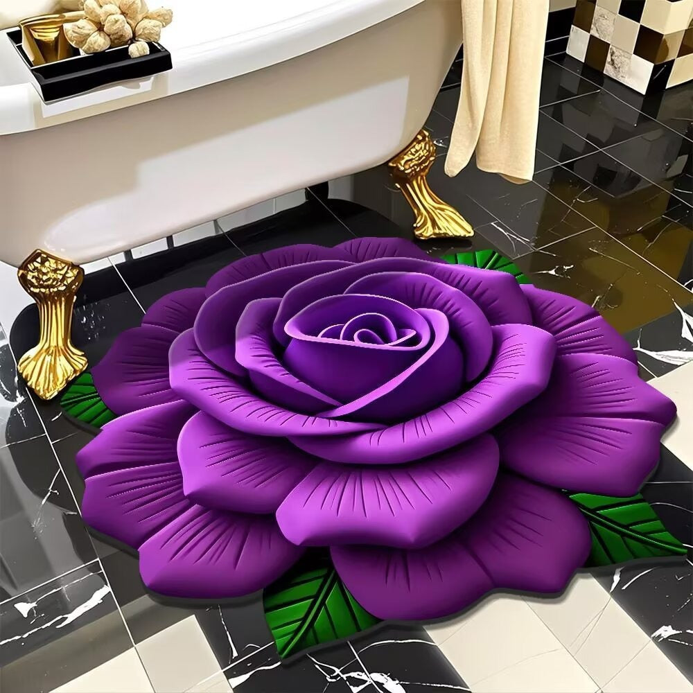 Floral-Themed 3D Area Rug Kalsten