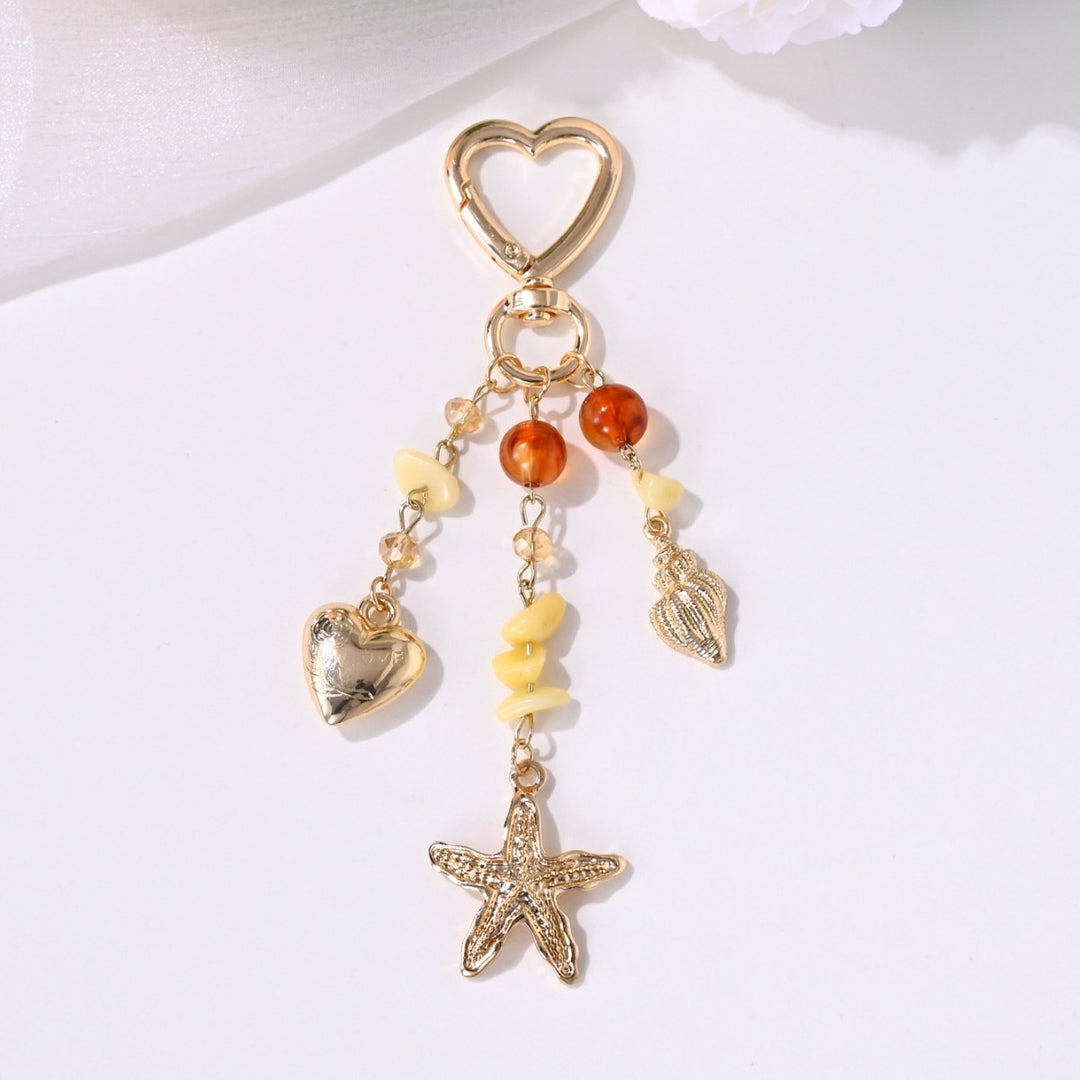 Keychain with Sparkling Sun Motif Kalsten