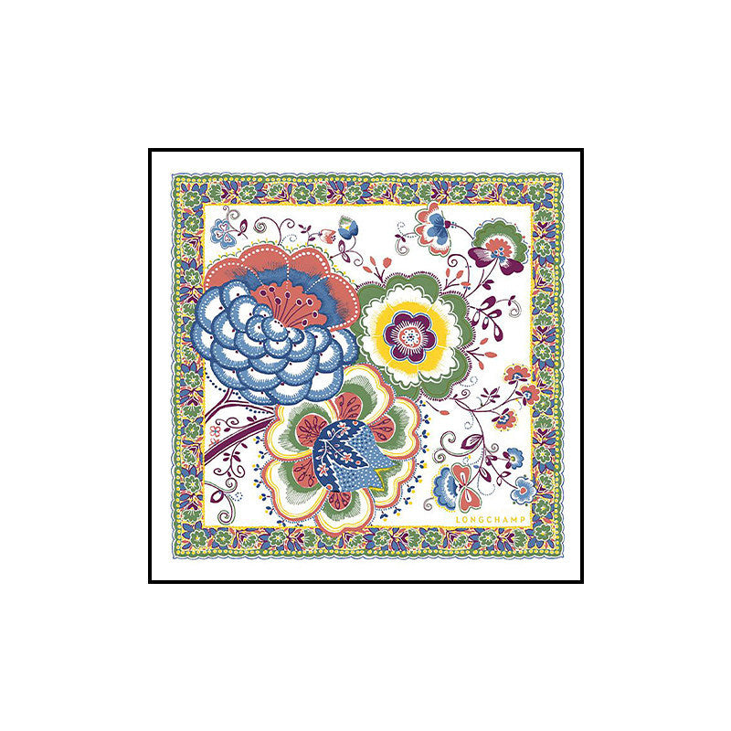 Elegant Floral Silk Scarf