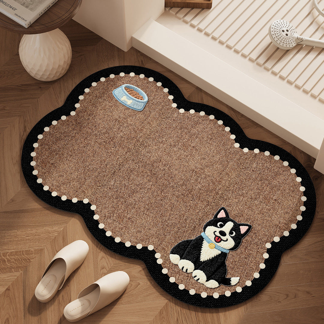 Cute Teddy Bear Shaped Area Rug